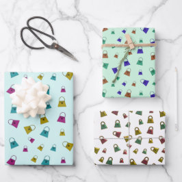 Papel de regalo de bolsos de moda