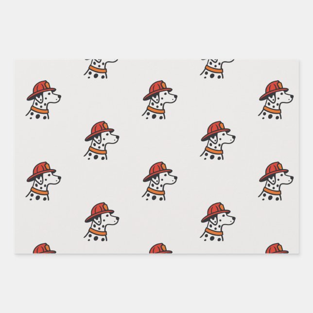 Papel de regalo de bombero (Anverso)