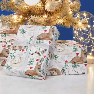 Papel de Regalo de Bosques de Invierno