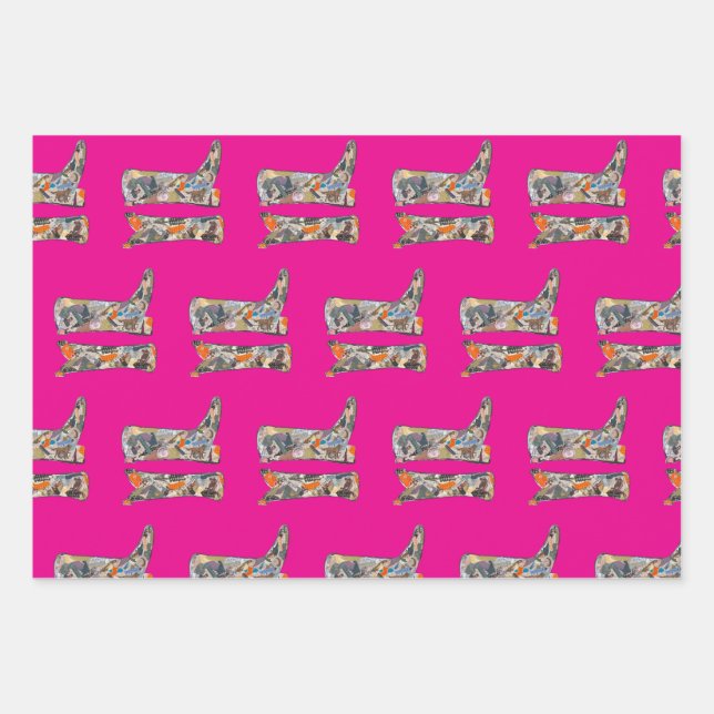 Papel de regalo de botas Bootsy Baby Collage (Anverso 3)
