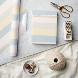 Papel de regalo de Boutique Pastel Coastal Stripe