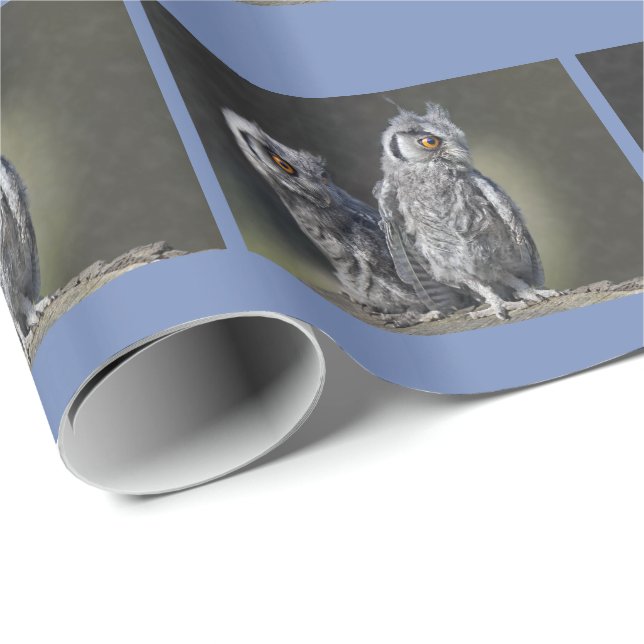 Papel de Regalo de Búhos Bebés (Esquina del rollo)