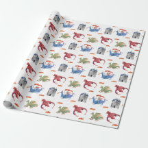 Papel de regalo de Caballero y Dragón
