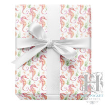 Papel de Regalo de Caballito de Mar