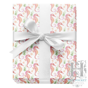 Papel de Regalo de Caballito de Mar