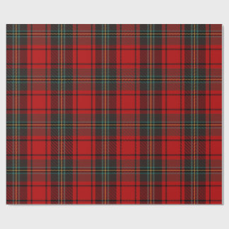 Papel de Regalo de Cabaña Acogedora Cuadro Rojo y 