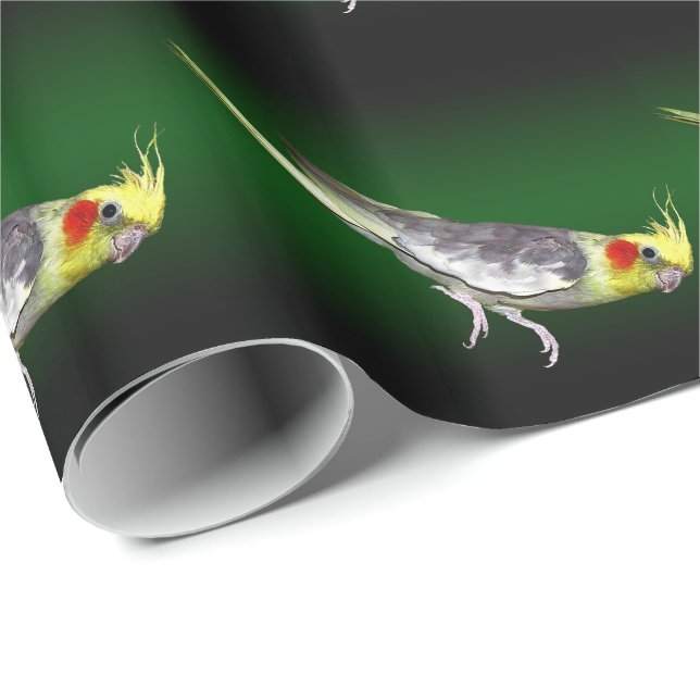 Papel de regalo de cacatúa (Esquina del rollo)