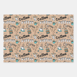Papel de regalo de café y té ASL