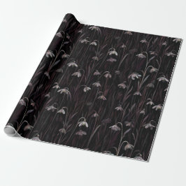 Papel de regalo de campanilla oscura