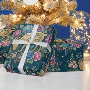 Papel de regalo de Capricornio afortunado con esti