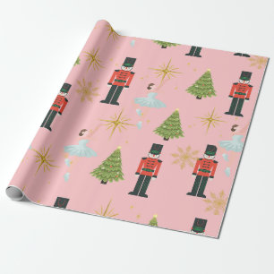 Papel de Regalo de Cascanueces y Ballerina
