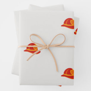 Papel de regalo de casco de bombero