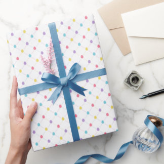 Papel de regalo de celosía de huevo de Pascua past