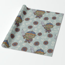 Papel de regalo de chico orco lindo