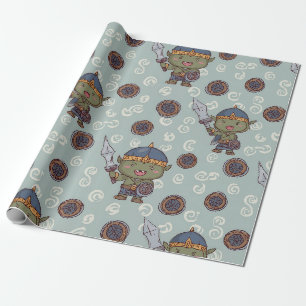 Papel de regalo de chico orco lindo
