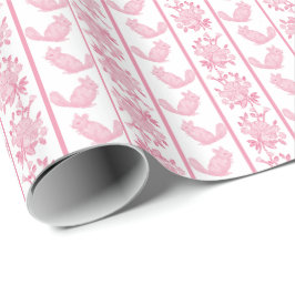 Papel de regalo de chinchilla hortera (rosa)