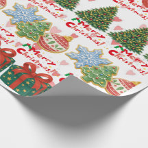 Papel de regalo de chocolate caliente de Navidad y
