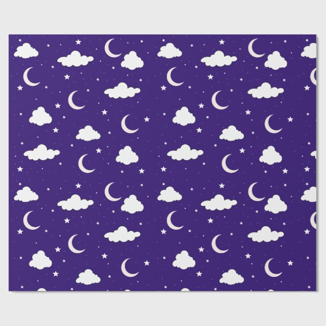 Papel de Regalo de Cielo Nocturno (Superficie plana)