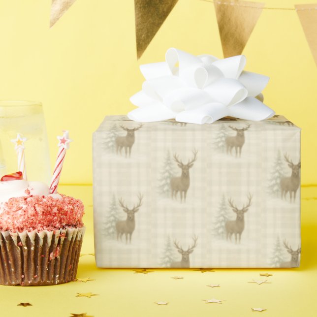 Papel de regalo de ciervos (Fiesta de cumpleaños )