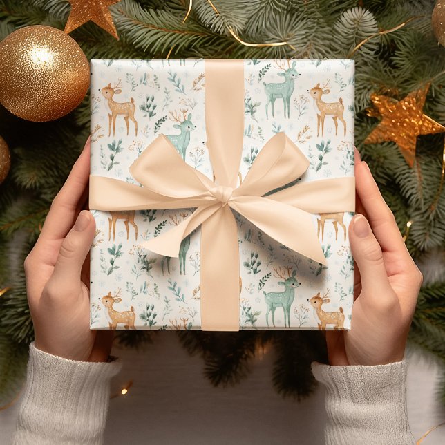 Papel de Regalo de Ciervos Navideños Caprichosos e (Subido por el creador)