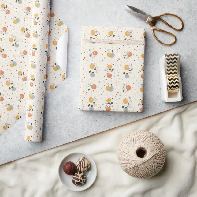 Papel de regalo de cítrico alegre (Artesanía)