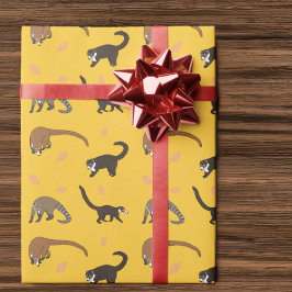 Papel de Regalo de Coatis