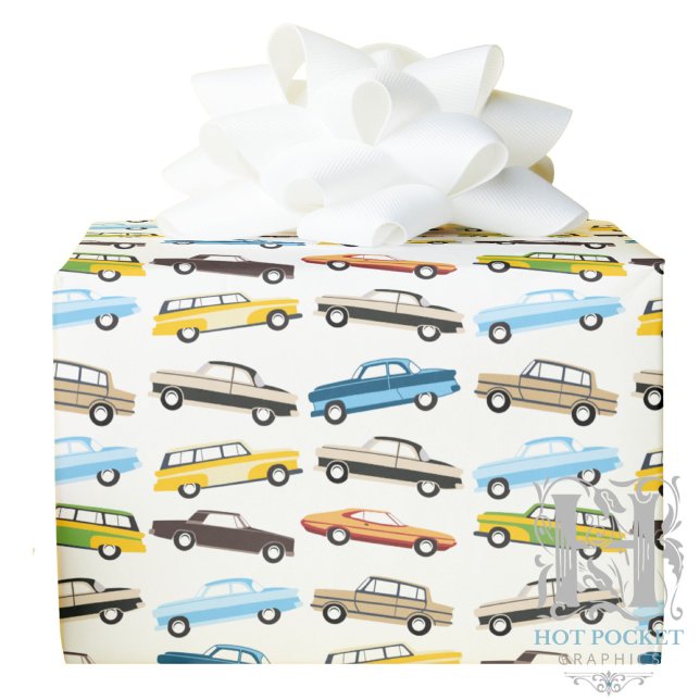 Papel de regalo de coches antiguos (Subido por el creador)