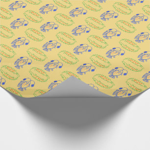 Papel de Regalo de Cocodrilo, Pez Egipcio Amarillo
