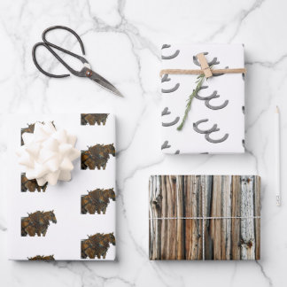 Papel de regalo de colección de granero de herradu
