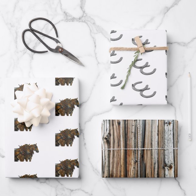Papel de regalo de colección de granero de herradu (Anverso)