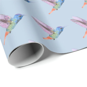 Papel de regalo de colibrí Regalo de cumpleaños