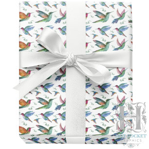 Papel de Regalo de Colibríes