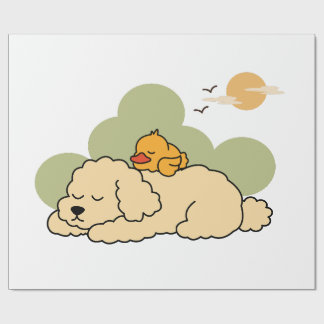 Papel de regalo de compañeros de siesta