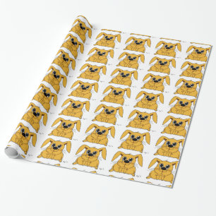 Papel de Regalo de Conejito Gordo Adorable