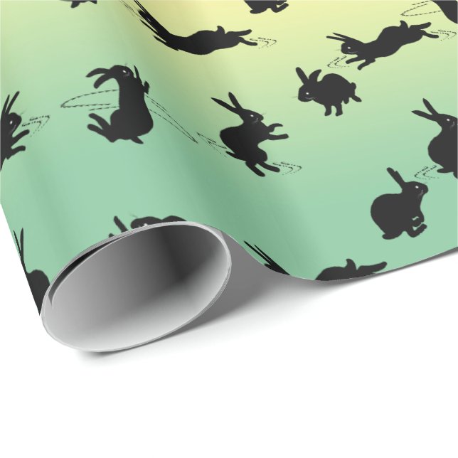 Papel de regalo de conejitos Binky (Arcoíris) (Esquina del rollo)
