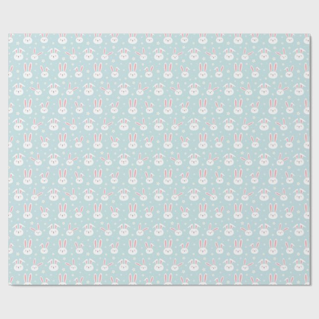Papel de regalo de conejo de Pascua (Superficie plana)