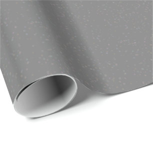 Papel de Regalo de Confeti de Estrellas Plateadas