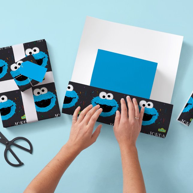 Papel de regalo de Cookie Monster para cumpleaños  (Subido por el creador)