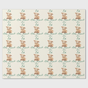 Papel de regalo de cordero lindo beige de Eid Al A
