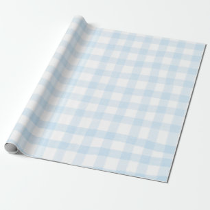 Papel de regalo de cuadros azules