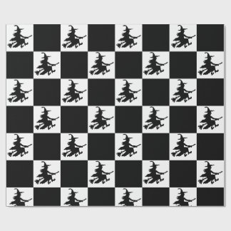 Papel de regalo de cuadros Brujas Negras