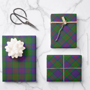Papel de regalo de cuadros del clan MacDonald