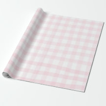 Papel de regalo de cuadros gingham rosado simple
