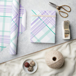 Papel de Regalo de Cuadros Pastel Versátil