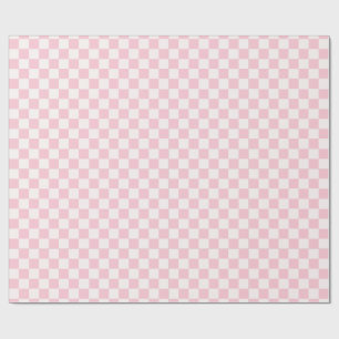 Papel de regalo de cuadros rosas