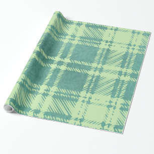 Papel de regalo de cuadros verdes