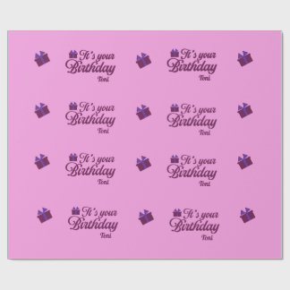 Papel de Regalo de Cumpleaños