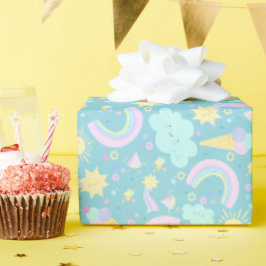 Papel de regalo de cumpleaños.