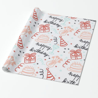 Papel de regalo de cumpleaños