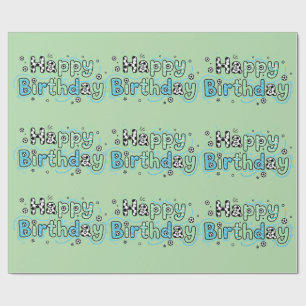Papel de Regalo de Cumpleaños de Fútbol Niño